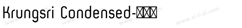 Krungsri Condensed字体转换